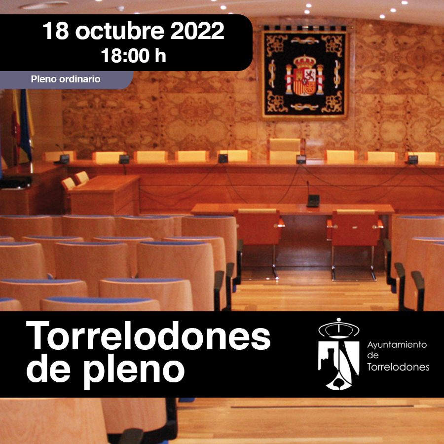 Pleno ordinario Sesión nº 12/22 (18/10/2022)
