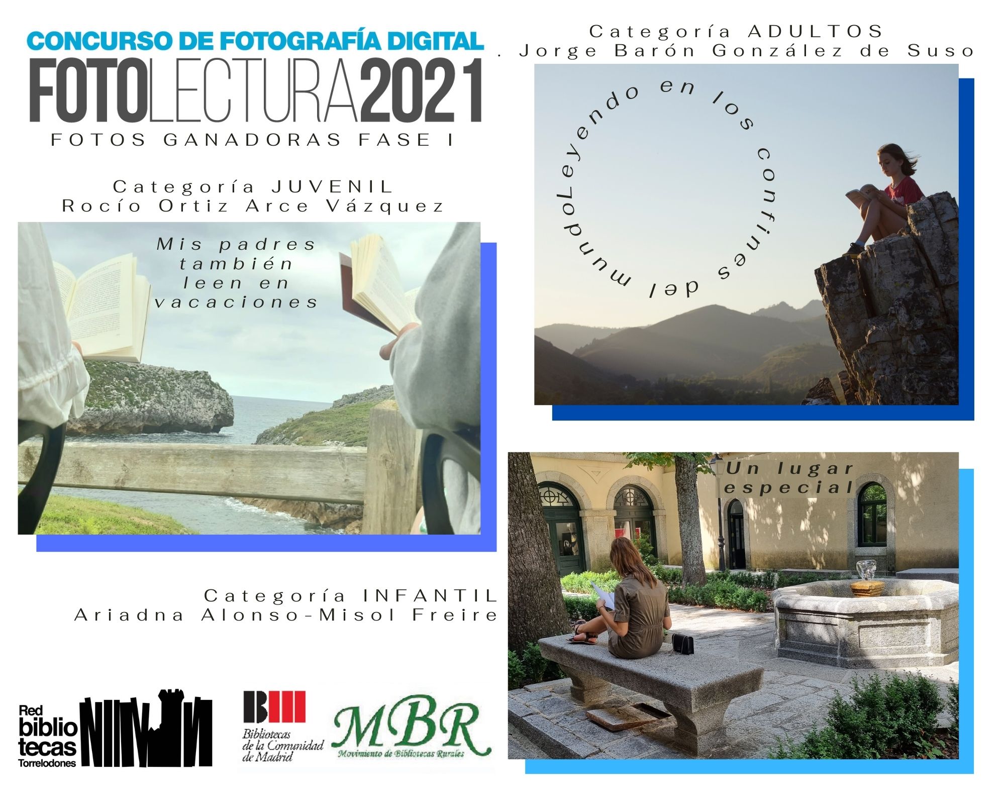 Fotos ganadoras concurso Fotolectura 2021 en Torrelodones