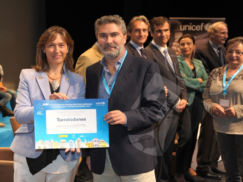Torrelodones premiado en el VII Certamen de Buenas Prácticas, Derechos de la Infancia y Política Municipal 2014 convocado por UNICEF