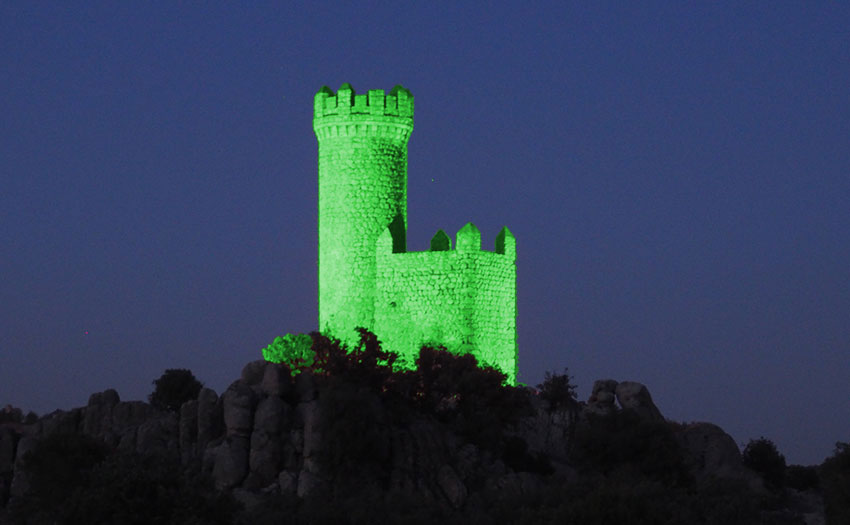 En la Semana Contra el Desperdicio Alimentario la Torre se ha iluminado de verde