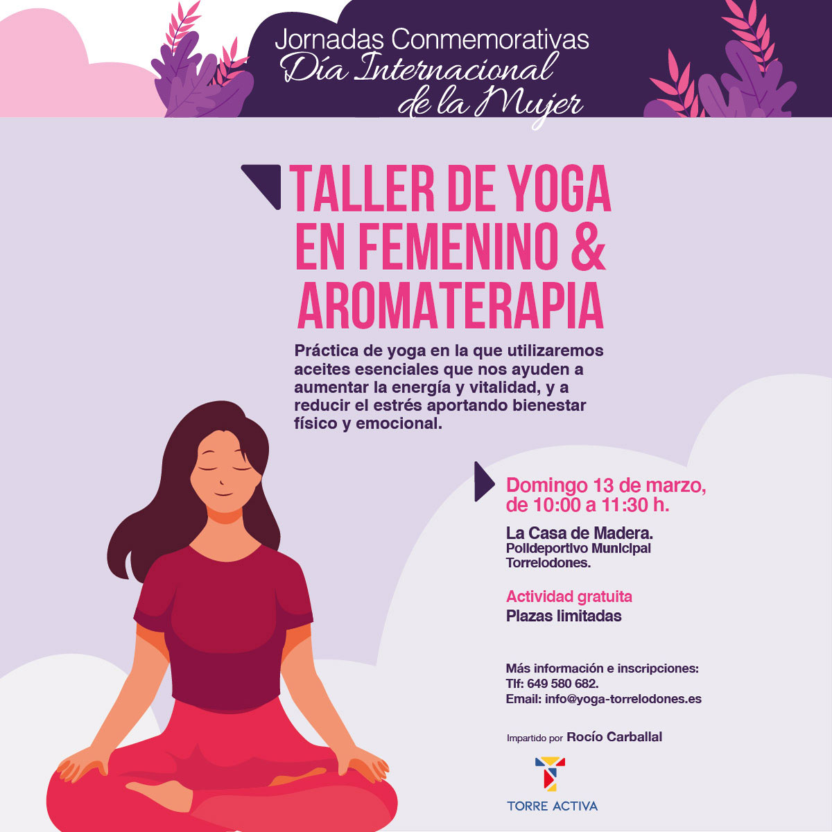 Taller de Yoga en femenino & Aromaterapia