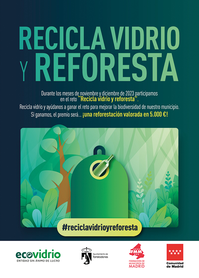 Reto "Recicla vidrio y reforesta"