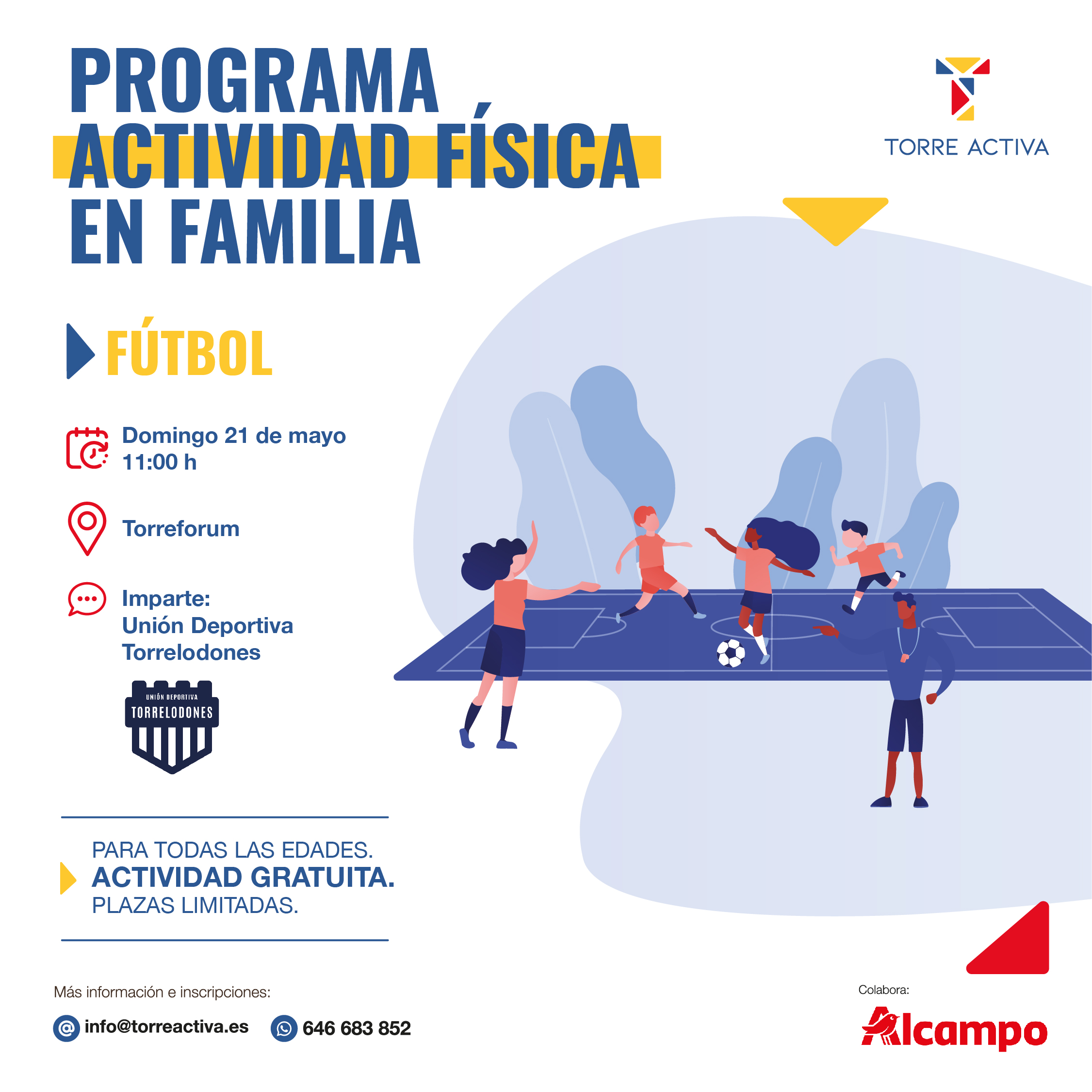 Nueva actividad del Programa Actividad Física en Familia: Fútbol