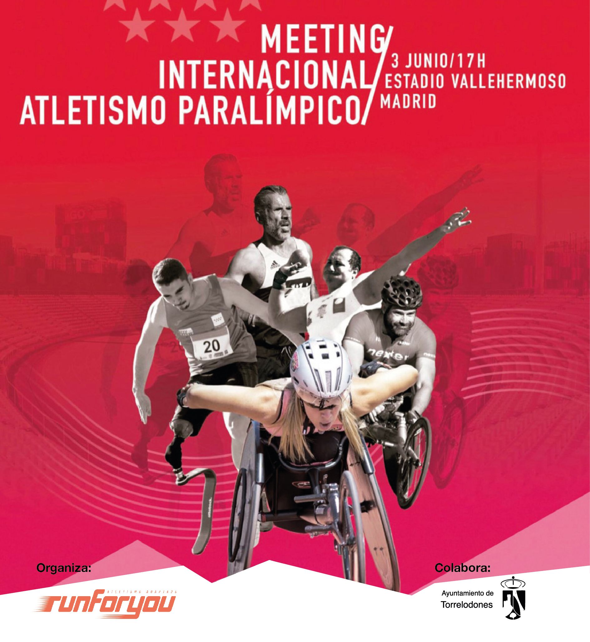La Fundación Proyecto Run For You de Torrelodones organiza el primer “Meeting” Internacional de Atletismo Paralímpico