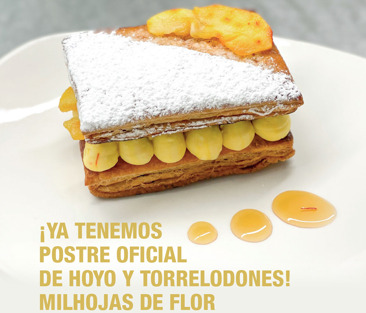 La receta del “Milhojas de Flor”, el postre oficial de Torrelodones y Hoyo de Manzanares