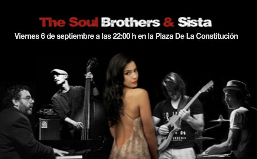 El viernes actuación de The Soul Brothers & Sista en la Plaza