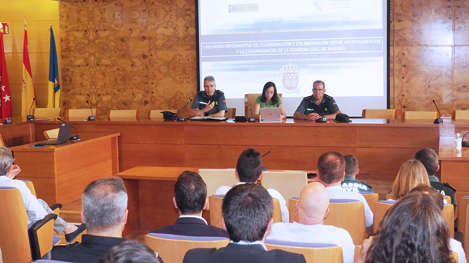 Primera Reunión de Coordinación y Colaboración entre Ayuntamientos y la Comandancia de la Guardia Civil de Madrid