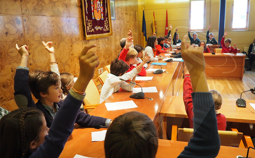 Los escolares de Torrelodones tomaron la palabra en el Tercer Pleno Infantil