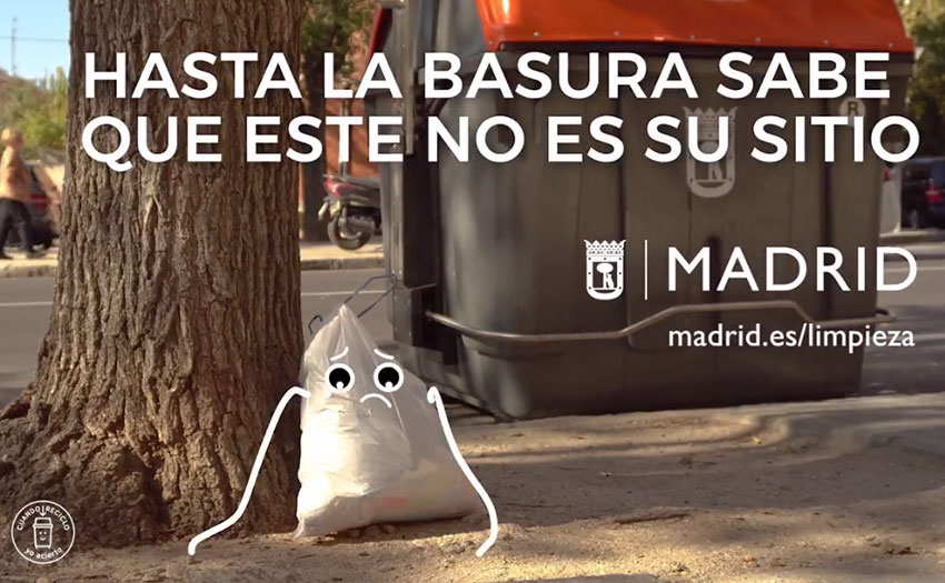 Campaña basuras Madrid